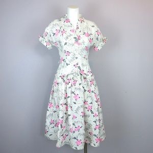 Vintage 1950's 1960's Summer Dress, Sz S, M